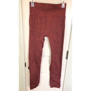 Muk Luks Womens Med/LG Burgundy Ankle Length Leggings